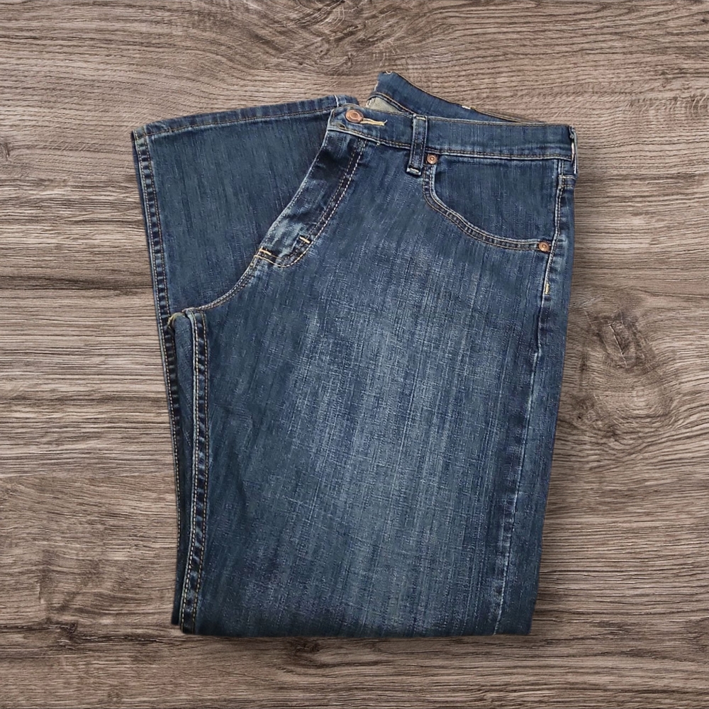 Lee Straight-Leg Indigo Blue Boys Jeans "Husky Size 18